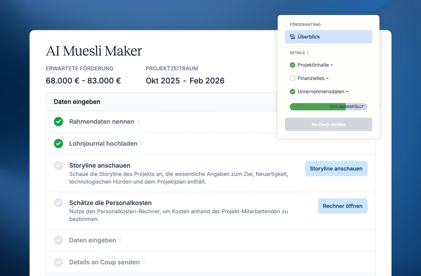 Einfacher, strukturierter Prozess